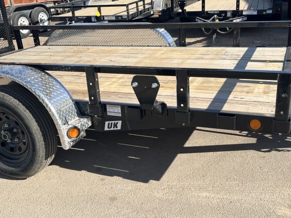 12x77 Tandem Axle, 7K GVWR, Channel Utility