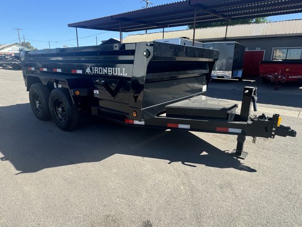 12x72 IronBull Tandem Axle Dump, 14K GVWR, 24" Sides