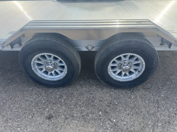 18x102 All Aluminum Wide Body, 10K GVWR, Heavy Tandem Axle, Electric Brake, Drive-Over-Fenders, Ramps, RTD (WB18H-TA-EL-DOF-R-RR-RTD)