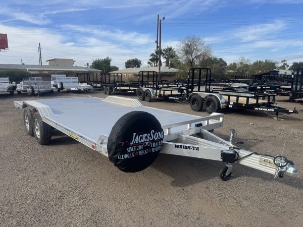18x102 All Aluminum Wide Body, 10K GVWR, Heavy Tandem Axle, Electric Brake, Drive-Over-Fenders, Ramps, RTD (WB18H-TA-EL-DOF-R-RR-RTD)