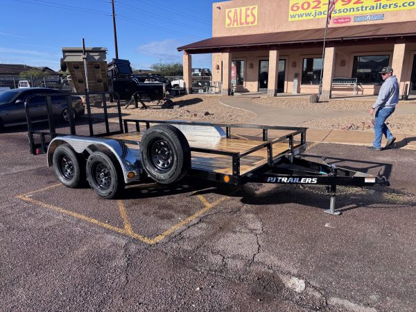 14x83 Tandem Axle, 7K GVWR, Channel Utility, DT w/ 3' Gate