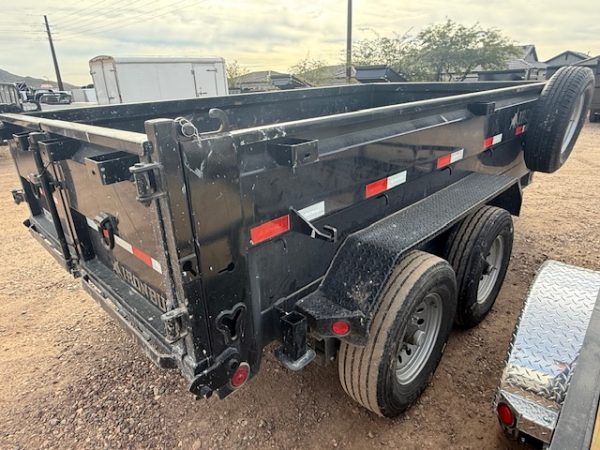 12X72 TANDEM AXLE DUMP, 24" SIDES