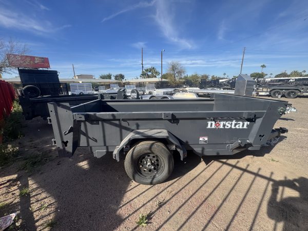 10x60 Norstar Single Axle Dump, 3.5K GVWR, 20" Sides