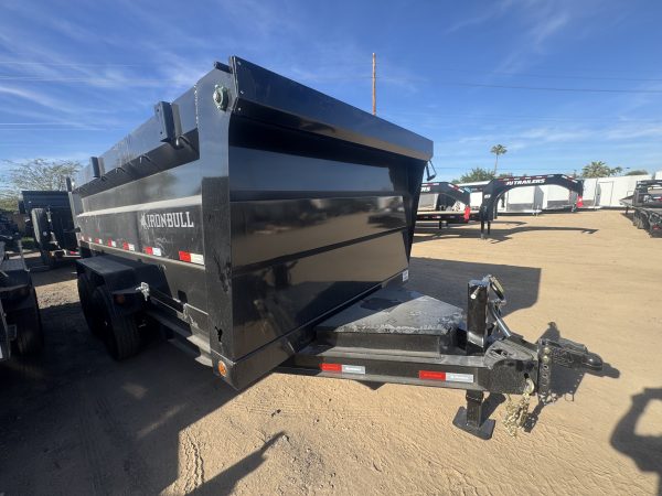 14x83 IronBull Tandem Axle Dump, 15K GVWR, 48" Sides, Solar Charger