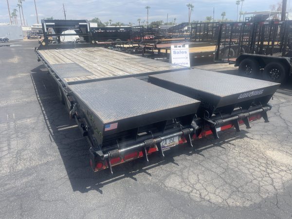 102"X25' Gooseneck, Max Ramps, 2x7k Axles