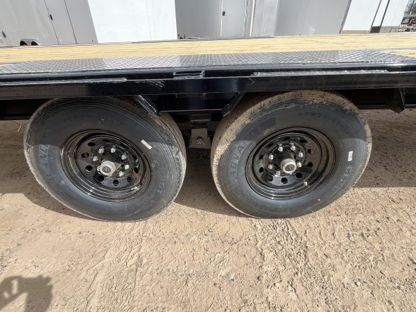40' Gooseneck Low-Pro Flatdeck with Singles, 15,680 GVWR, Monster Ramps
