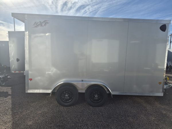 14x7.4 All Aluminum NXT Car Hauler, 7K GVWR, Side Door, Ramp Door