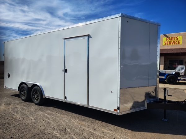 20x8.5 Jasper SE Car Hauler, 10K GVWR, Ramp Door, A/C, White Wall / Ceiling, RTP Floor