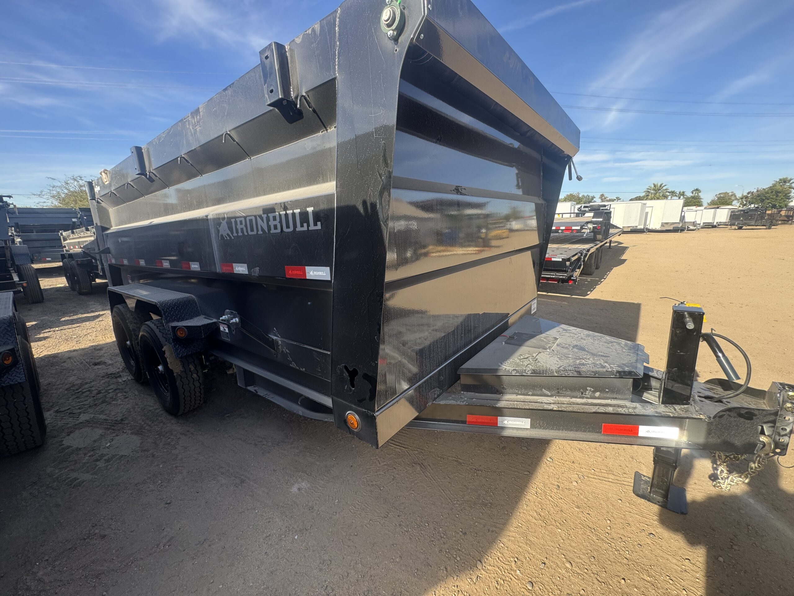 14x83 IronBull Tandem Axle Dump, 15K GVWR, 48" Sides, Solar Charger, 14 Ply Tires - Image 11