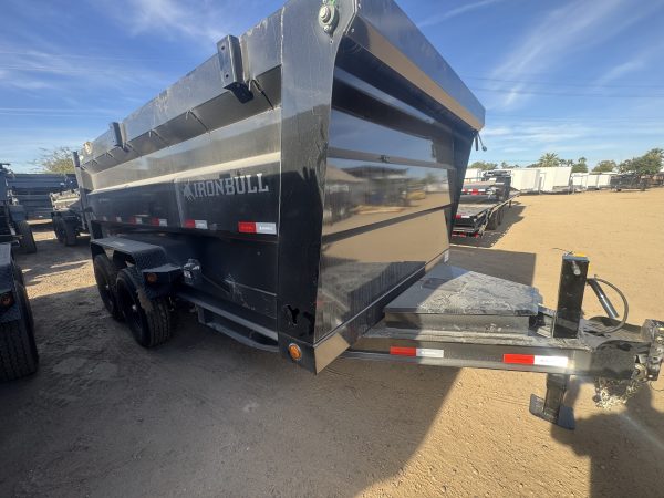 14x83 IronBull Tandem Axle Dump, 15K GVWR, 48" Sides, Solar Charger