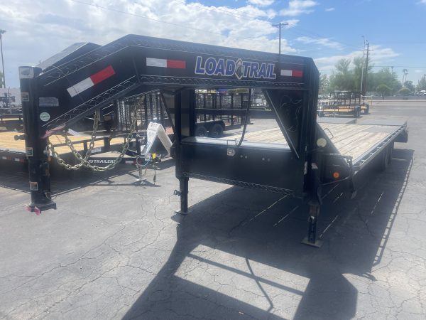 102"X25' Gooseneck, Max Ramps, 2x7k Axles