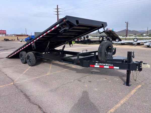 24x102" Ironbull, Tandem Axle,16K GVWR, Deckover Tilt