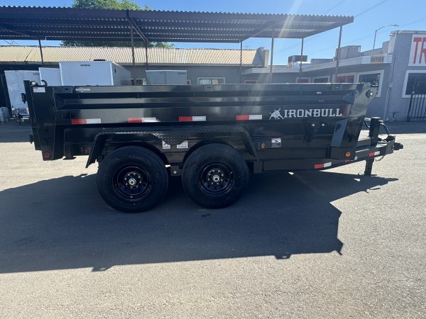 12x72 IronBull Tandem Axle Dump, 14K GVWR, 24" Sides