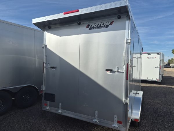 14x7.4 All Aluminum NXT Car Hauler, 7K GVWR, Side Door, Ramp Door