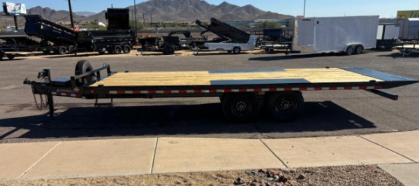 22x102" IronBull Tandem Axle, 14K GVWR, Deckover Tilt