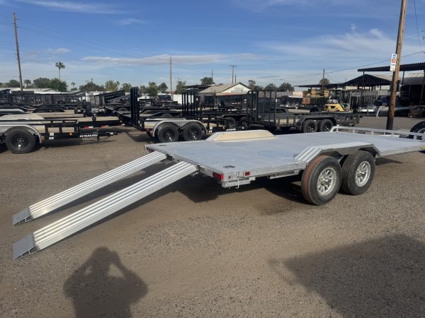 18x102 All Aluminum Wide Body, 10K GVWR, Heavy Tandem Axle, Electric Brake, Drive-Over-Fenders, Ramps, RTD (WB18H-TA-EL-DOF-R-RR-RTD)