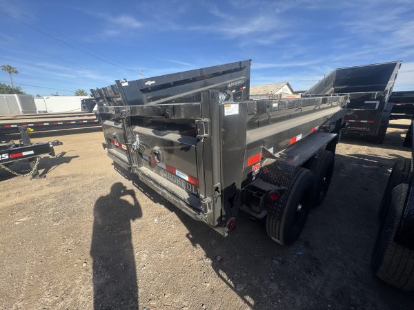 12x83 IronBull Tandem Axle Dump, 15K GVWR, 24" Sides, Solar Charger