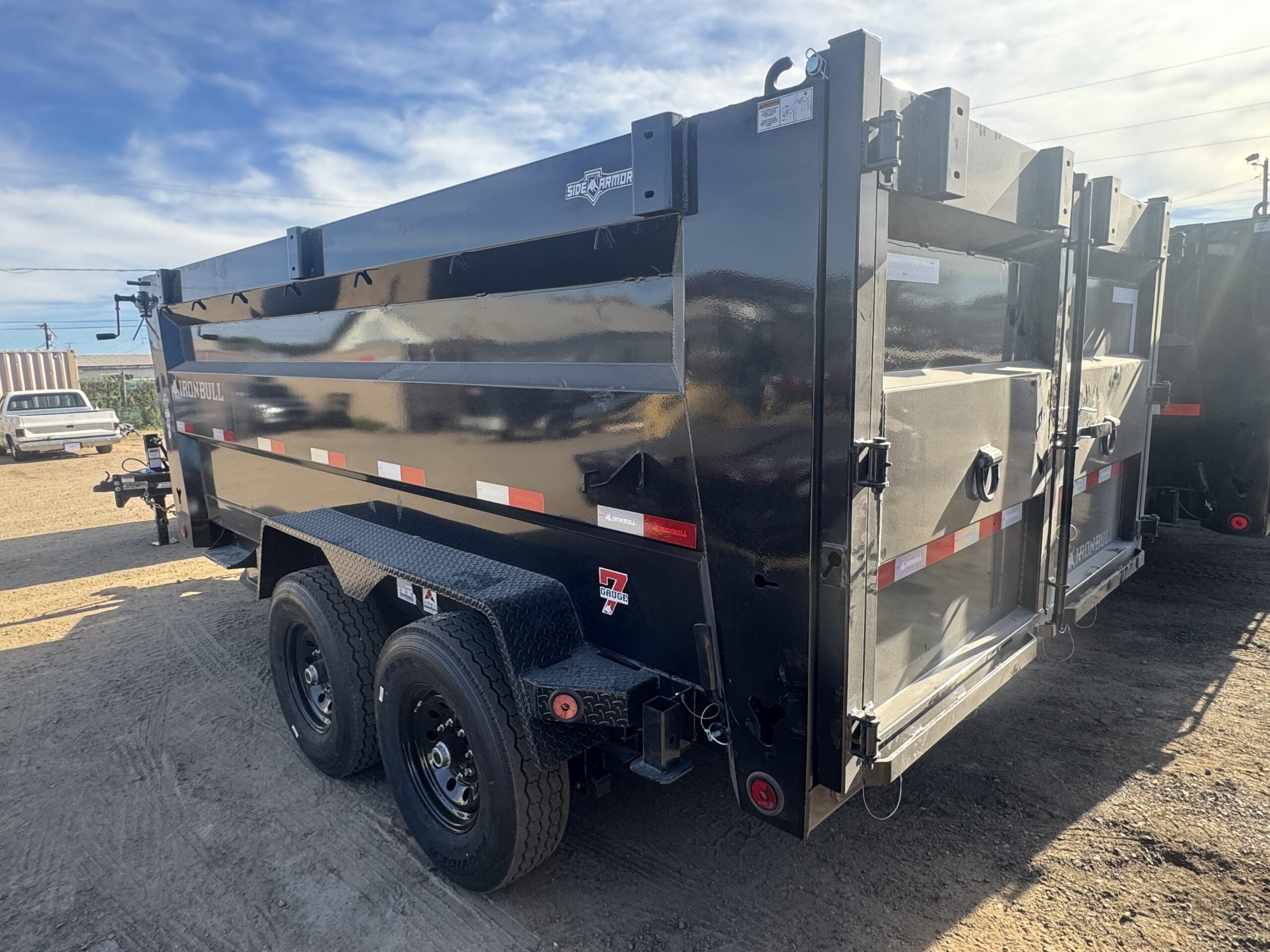 14x83 IronBull Tandem Axle Dump, 15K GVWR, 48" Sides, Solar Charger, 14 Ply Tires - Image 4