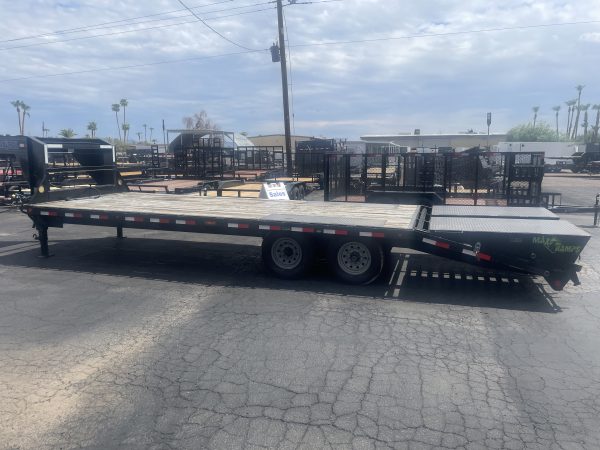 102"X25' Gooseneck, Max Ramps, 2x7k Axles