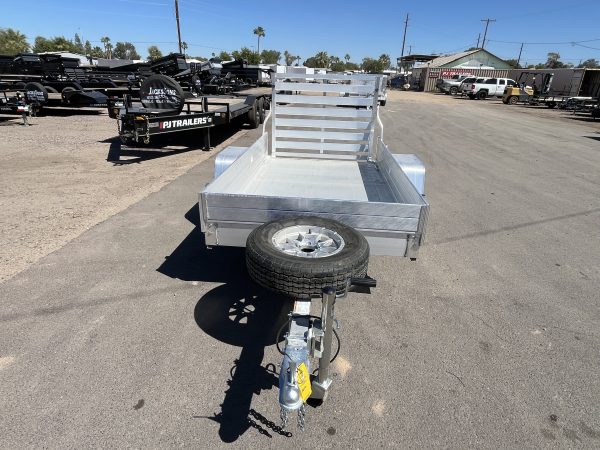 08x54 All Aluminum, 2K GVWR, Single Axle, W/ Tailgate Aluminum Wheel & Tire Upgrade  (548ESA-S-TG)