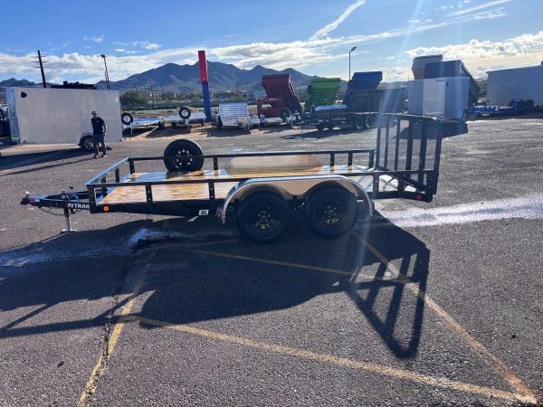 14x83 Tandem Axle, 7K GVWR, Channel Utility, DT w/ 3' Gate