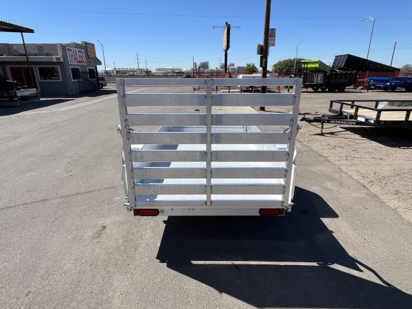 08x54 All Aluminum, 2K GVWR, Single Axle, W/ Tailgate Aluminum Wheel & Tire Upgrade  (548ESA-S-TG)