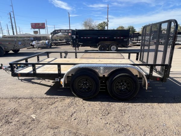 12x77 Tandem Axle, 7K GVWR, Channel Utility