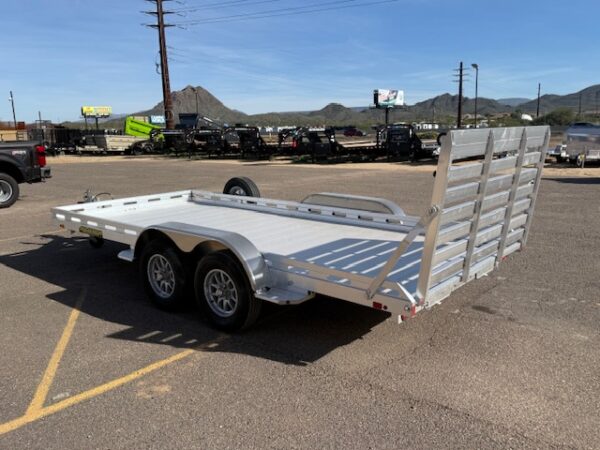16x80 All Aluminum, 8.5K GVWR, Tandem Axle, Electric Brake, Ramps, W/ Tailgate, RTD (8016TA-EL-R-TG-RTD)