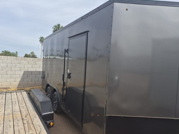 16x8.5 Jasper SE Car Hauler, 7K GVWR, Ramp Door