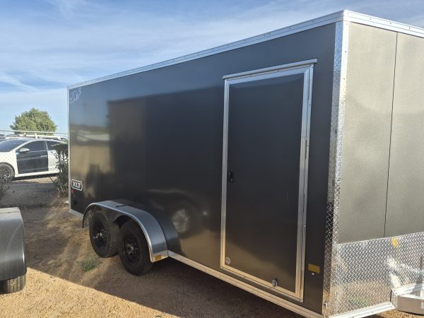 16x7 All Aluminum XLTP2 Enclosed, 7K GVWR, Side Door, Ramp Door