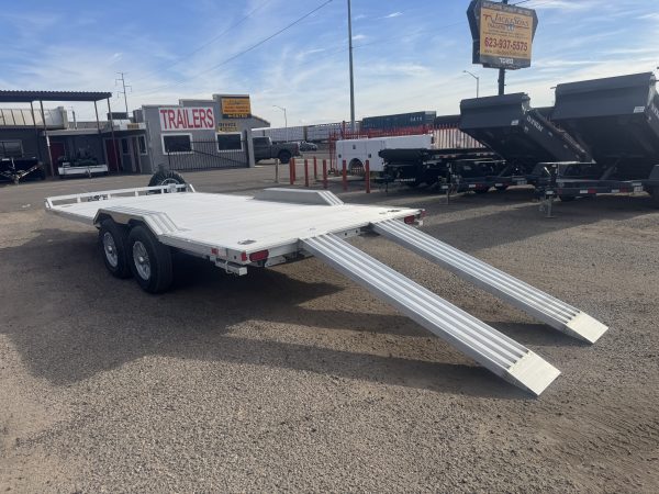 18x102 All Aluminum Wide Body, 10K GVWR, Heavy Tandem Axle, Electric Brake, Drive-Over-Fenders, Ramps, RTD (WB18H-TA-EL-DOF-R-RR-RTD)