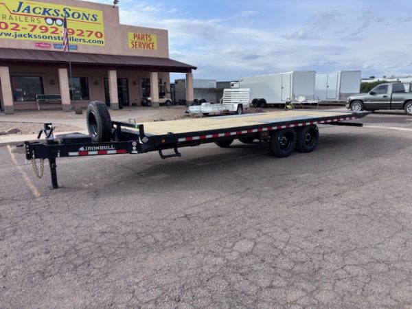 24x102" Ironbull, Tandem Axle,16K GVWR, Deckover Tilt