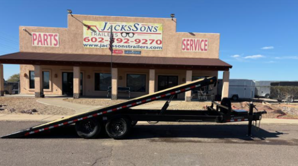 22x102" IronBull Tandem Axle, 14K GVWR, Deckover Tilt