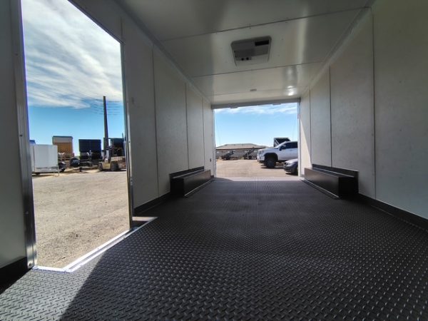 20x8.5 Jasper SE Car Hauler, 10K GVWR, Ramp Door, A/C, White Wall / Ceiling, RTP Floor