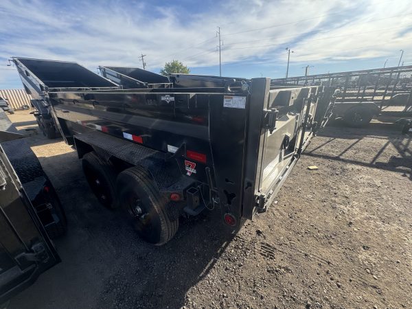 12x83 IronBull Tandem Axle Dump, 15K GVWR, 24" Sides, Solar Charger
