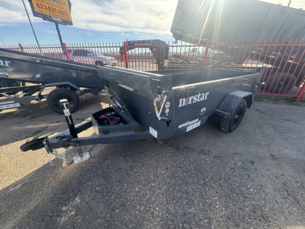 10x60 Norstar Single Axle Dump, 3.5K GVWR, 20" Sides