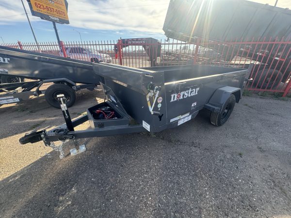 10x60 Norstar Single Axle Dump, 3.5K GVWR, 20" Sides