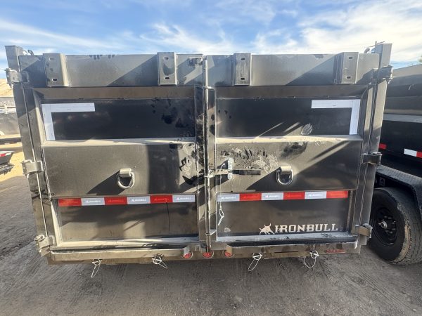14x83 IronBull Tandem Axle Dump, 15K GVWR, 48" Sides, Solar Charger