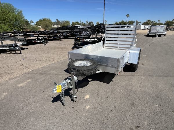 08x54 All Aluminum, 2K GVWR, Single Axle, W/ Tailgate Aluminum Wheel & Tire Upgrade  (548ESA-S-TG)