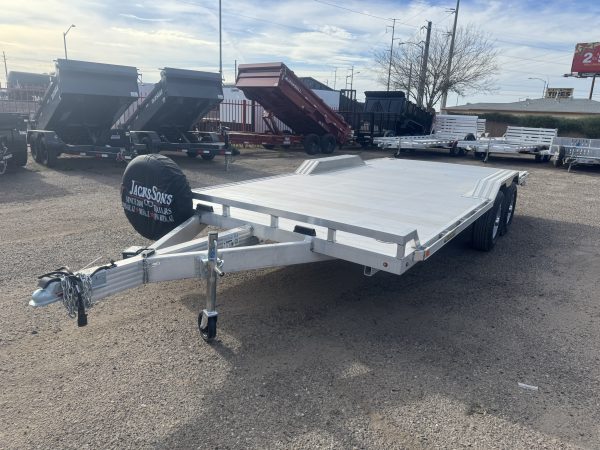 18x102 All Aluminum Wide Body, 10K GVWR, Heavy Tandem Axle, Electric Brake, Drive-Over-Fenders, Ramps, RTD (WB18H-TA-EL-DOF-R-RR-RTD)