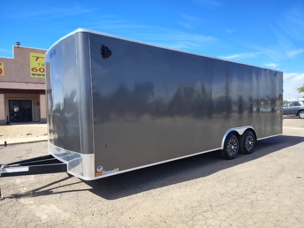 24x8.5 Indigo DLX Car Hauler, 10K GVWR, 6" Extra Height, Flat Front, Ramp Door