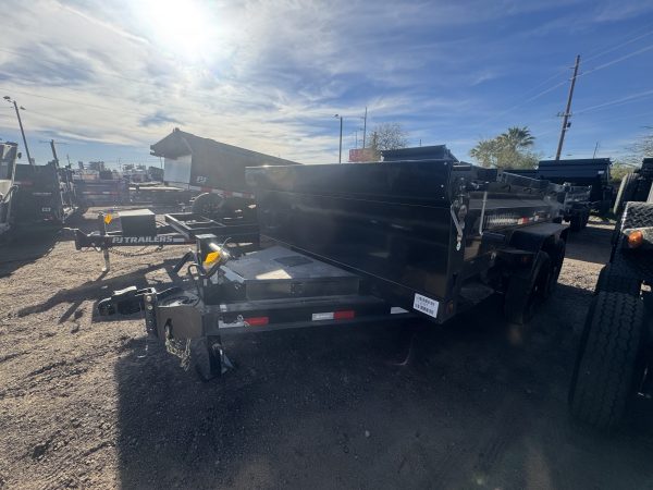 12x83 IronBull Tandem Axle Dump, 15K GVWR, 24" Sides, Solar Charger