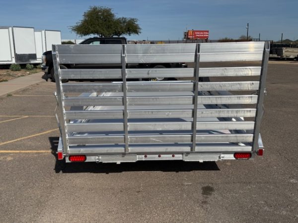 16x80 All Aluminum, 8.5K GVWR, Tandem Axle, Electric Brake, Ramps, W/ Tailgate, RTD (8016TA-EL-R-TG-RTD)