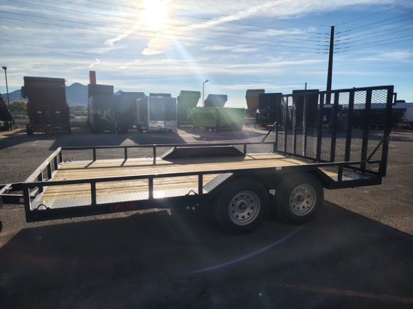 14x102" Tandem Axle, 7K GVWR, Drive Over Fenders, Utility