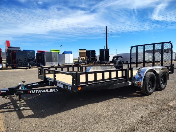 16x83 Tandem Axle, 7K GVWR, Channel Utility, ATV Ramps