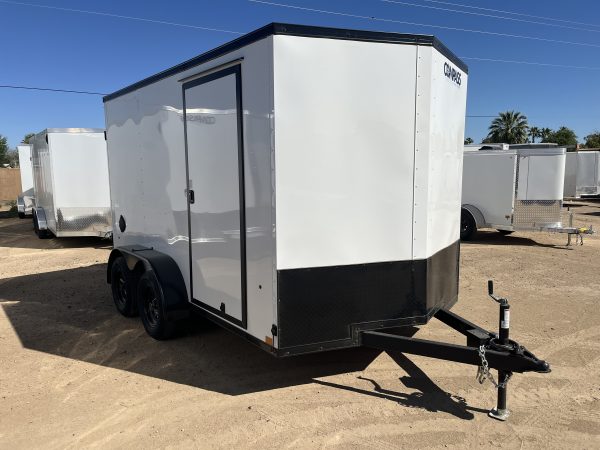 12x7 Indigo DLX, 7K GVWR, 6" Reduced Height, Ramp Door