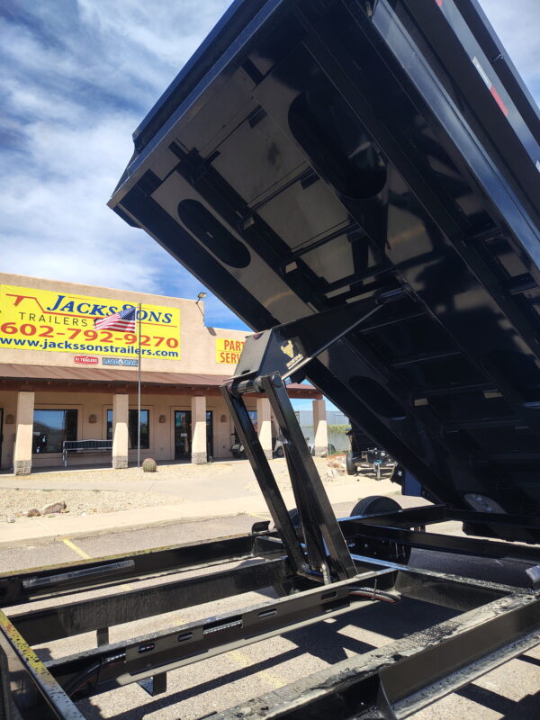 16x83 IronBull Gooseneck, Tandem Axle Dump, 15K GVWR, 24" Sides