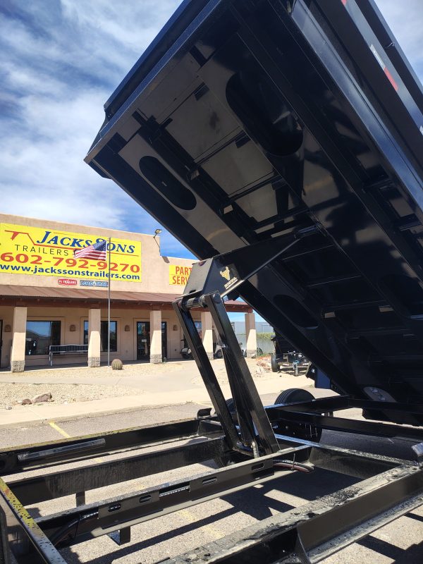 16x83 IronBull Gooseneck, Tandem Axle Dump, 15K GVWR, 24" Sides