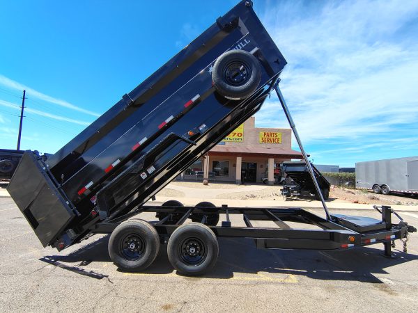 16x83 IronBull, Tandem Axle Dump, 15K GVWR, 48" Sides, Telescopic Cylinder, Solar Charger