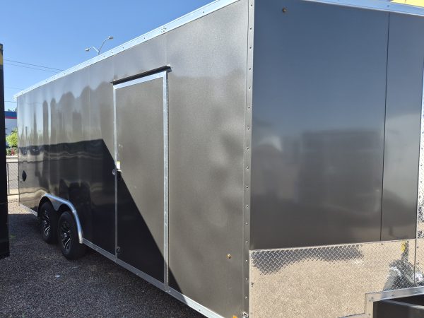 20x8.5 Jasper SE Car Hauler, 10K GVWR, A/C, Rubber Flooring, White Vinyl Walls/Ceiling, Ramp Door